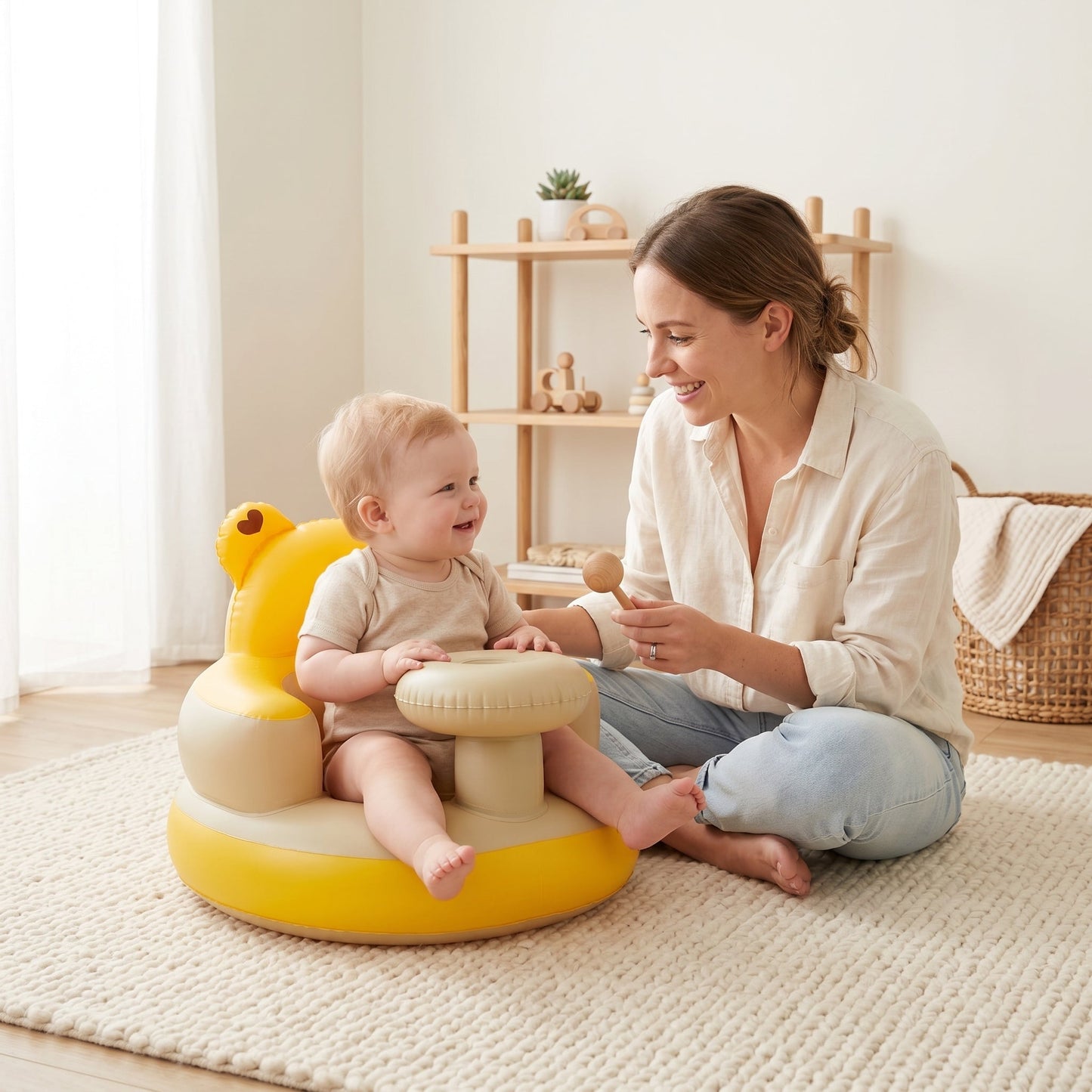 Little Manta Bear Baby Inflatable Seat