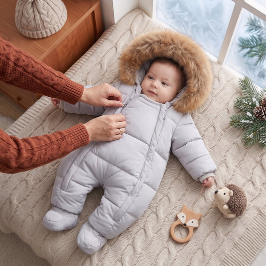 Little Manta Cozy Baby Winter Jumpsuit