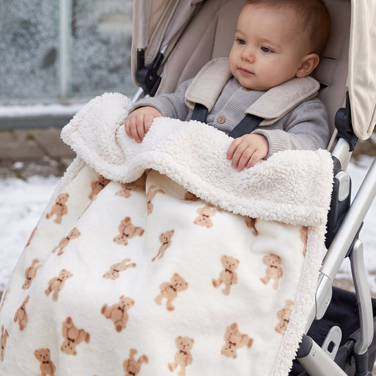 Little Manta Flannel Baby Stroller Blanket