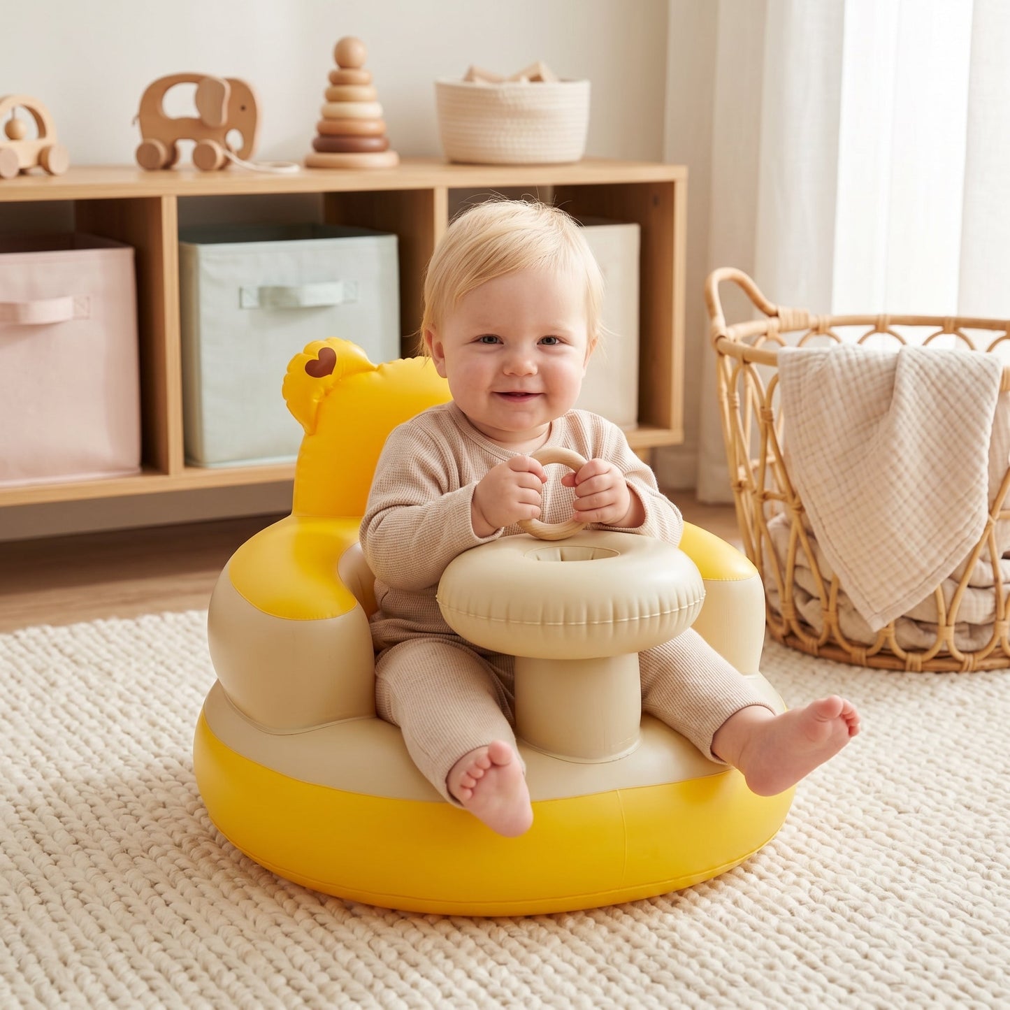Little Manta Bear Baby Inflatable Seat