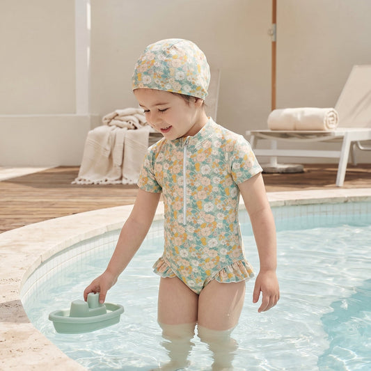 Little Manta Bloom Girls Swimsuit