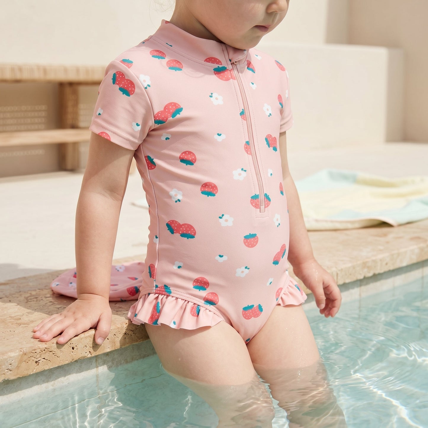 Little Manta Bloom Girls Swimsuit