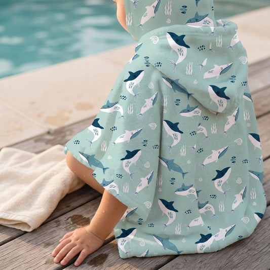 Little Manta Cuddle Kids Hooded Towel