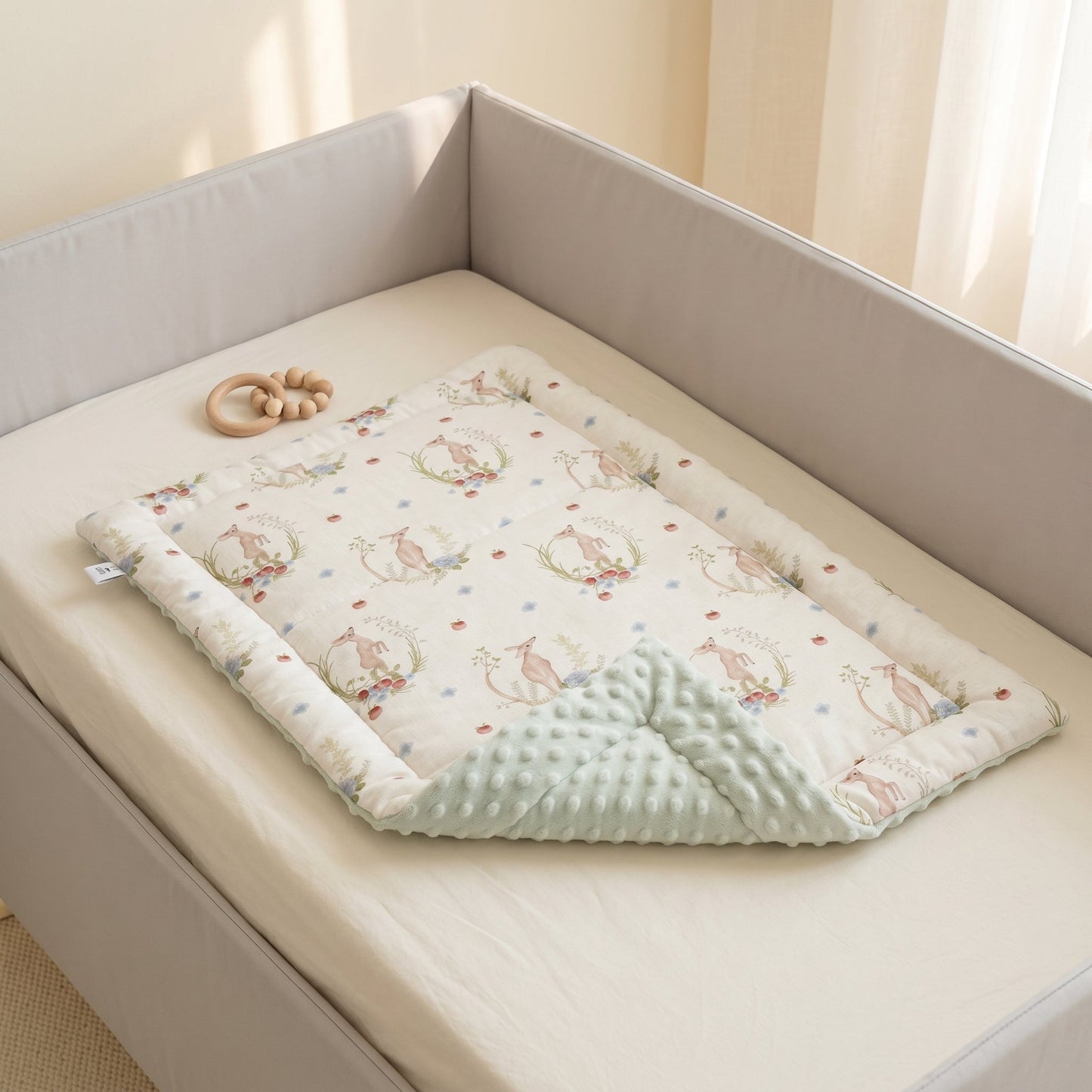 Little Manta Linen Baby Changing Mat