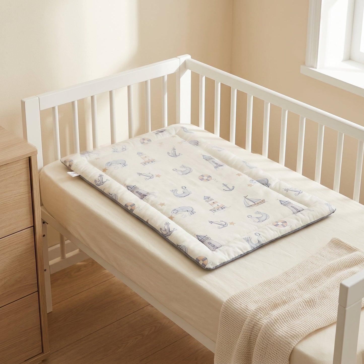 Little Manta Linen Baby Changing Mat