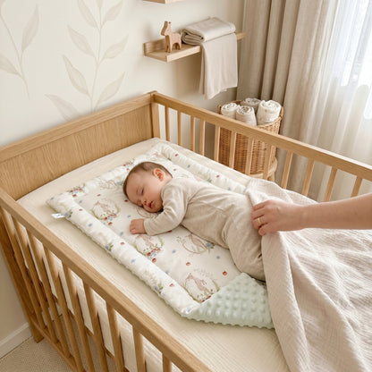 Little Manta Linen Baby Changing Mat
