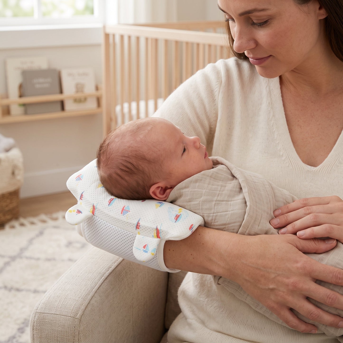 Little Manta Frost Nursing Arm Pillow