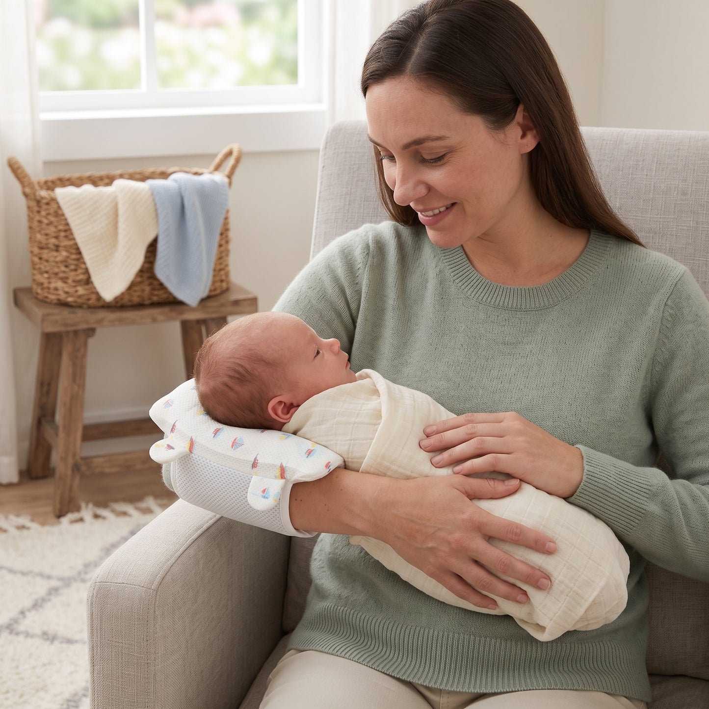 Little Manta Frost Nursing Arm Pillow