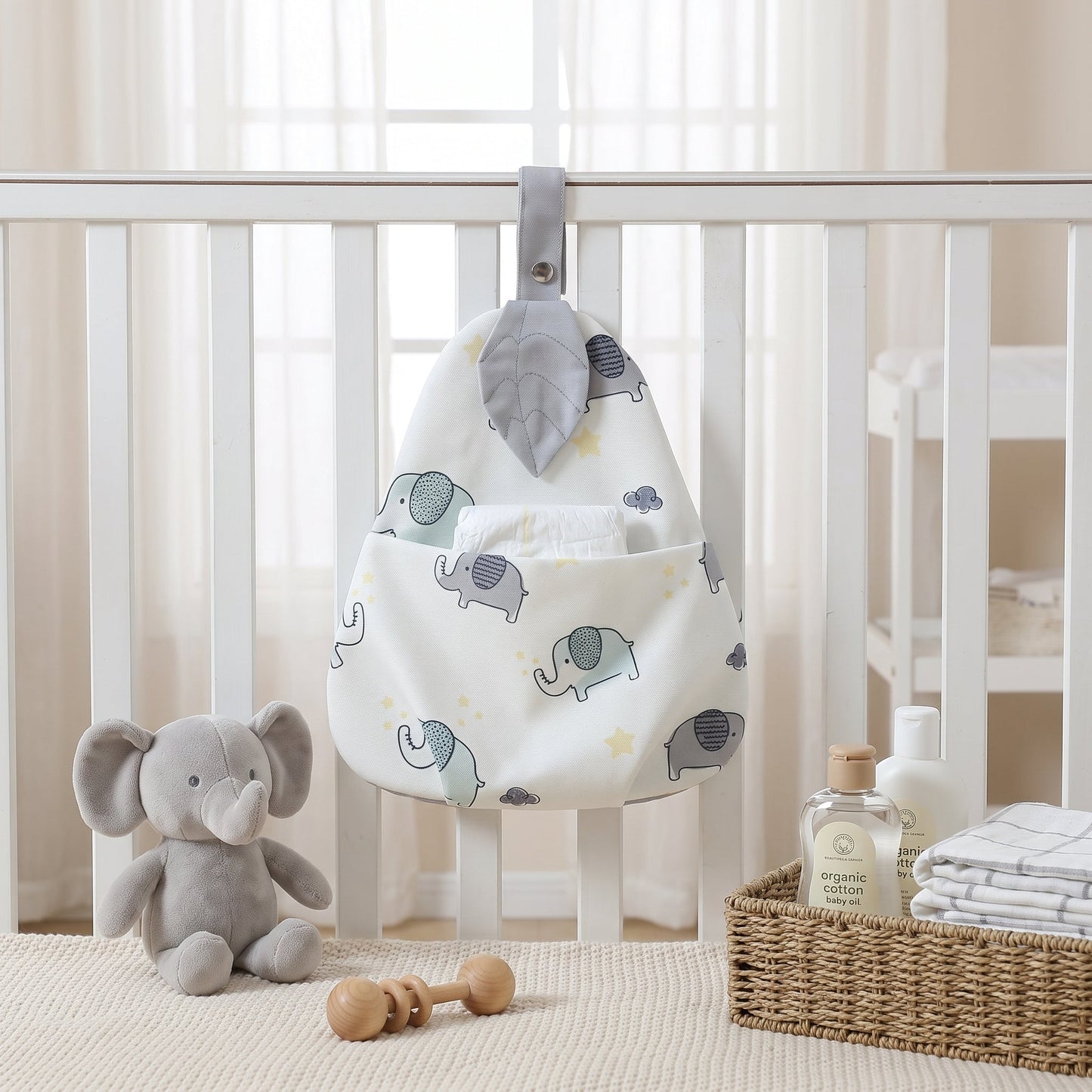 Little Manta Stow Crib Diaper Caddy