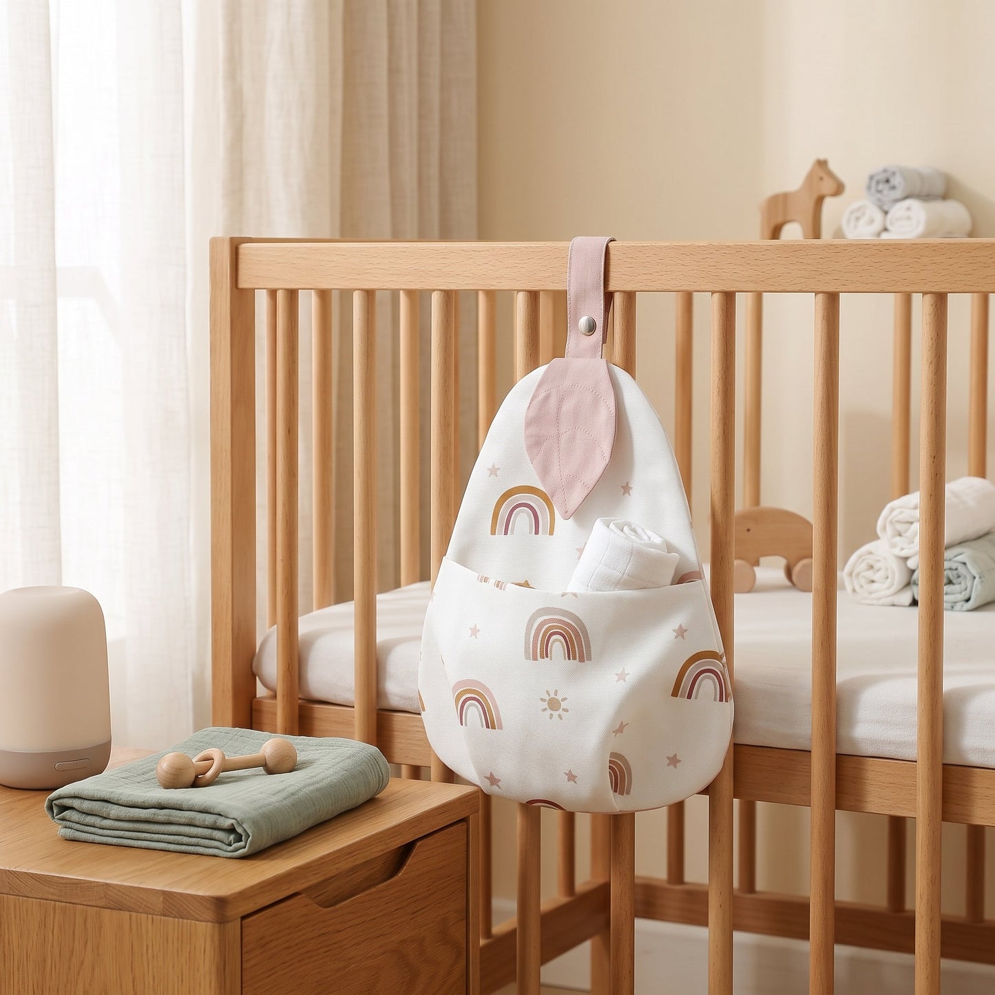 Little Manta Stow Crib Diaper Caddy