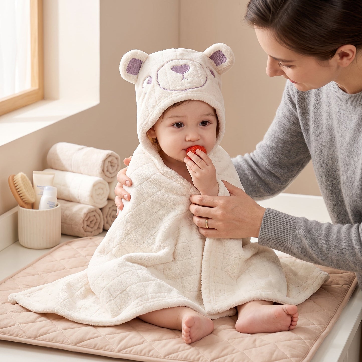 Little Manta Wrap Baby Bath Towel
