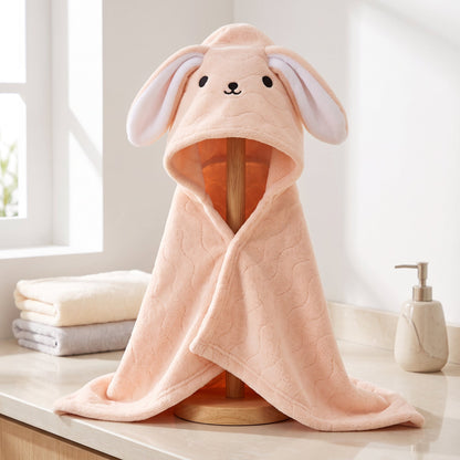 Little Manta Baby Kids Hooded Bathrobe