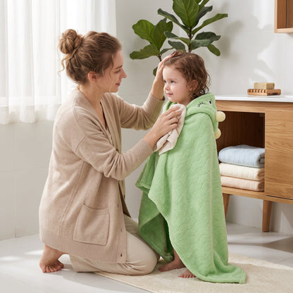 Little Manta Baby Kids Hooded Bathrobe