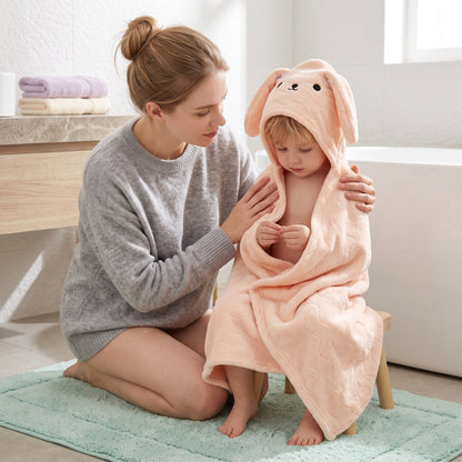 Little Manta Baby Kids Hooded Bathrobe