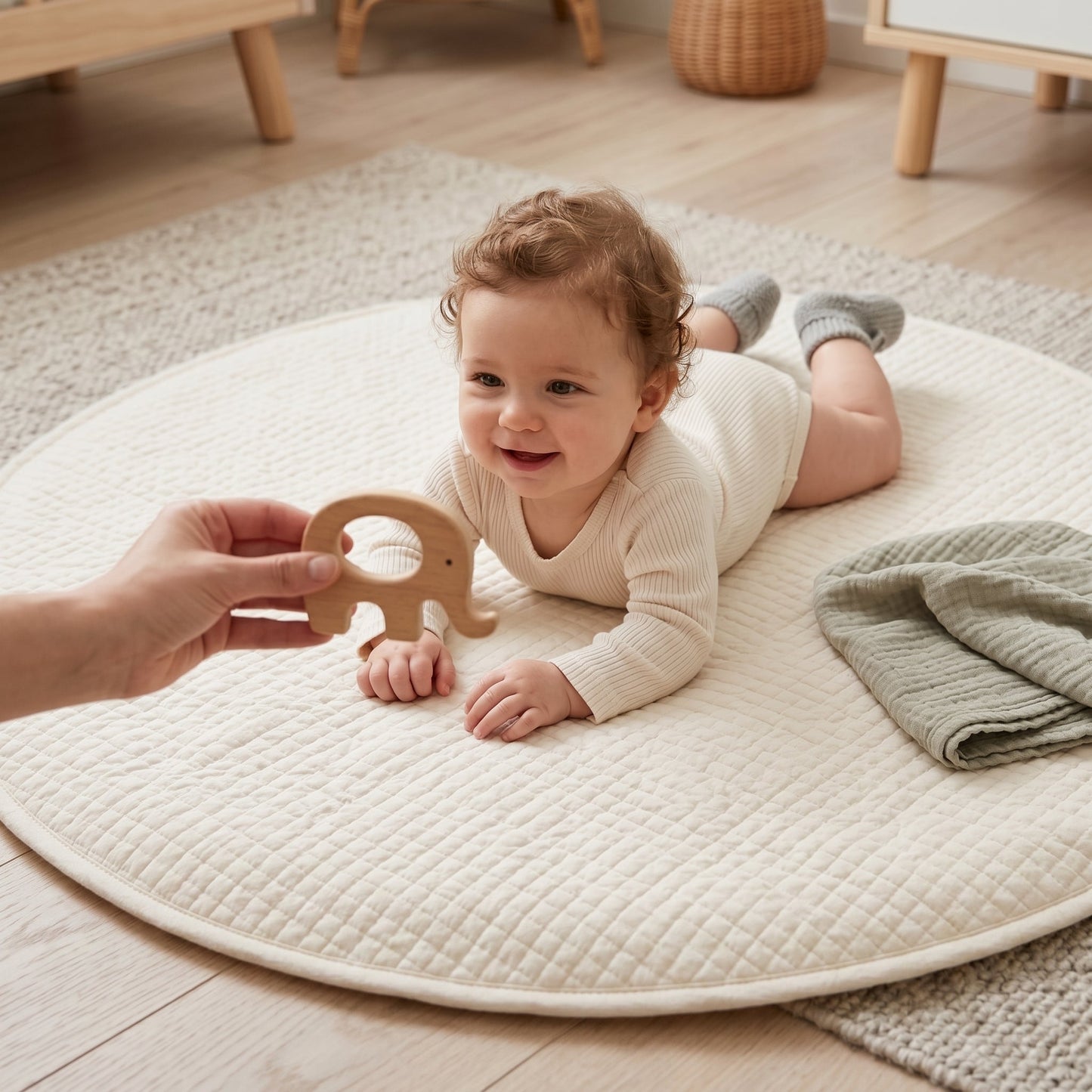 Little Manta Round Baby Play Mat