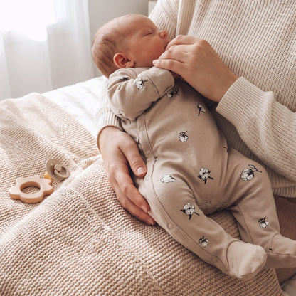 Little Manta Cotton Baby Footed Romper