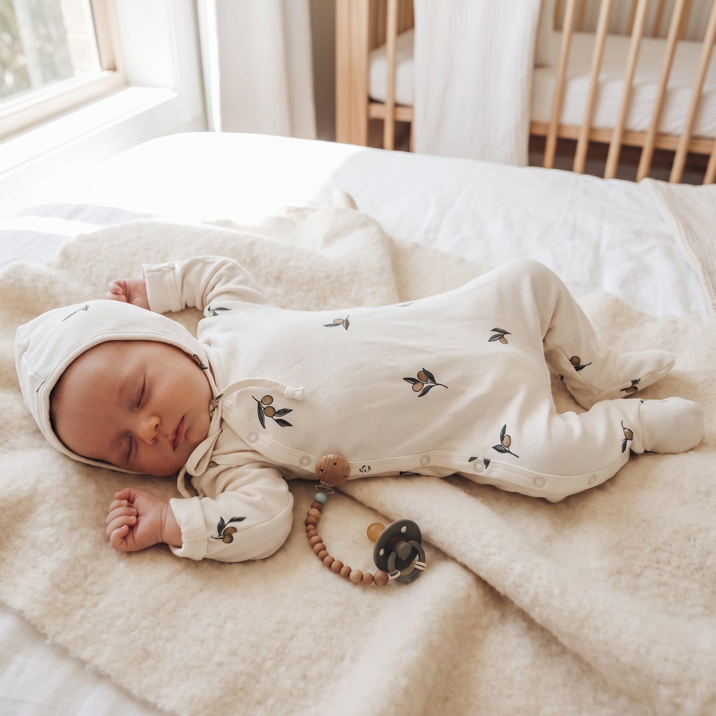 Little Manta Cotton Baby Footed Romper