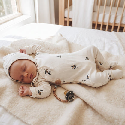 Little Manta Cotton Baby Footed Romper