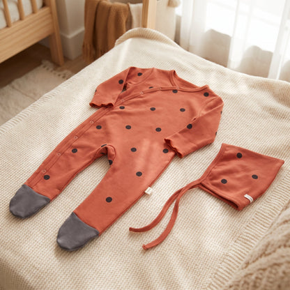 Little Manta Cotton Baby Footed Romper