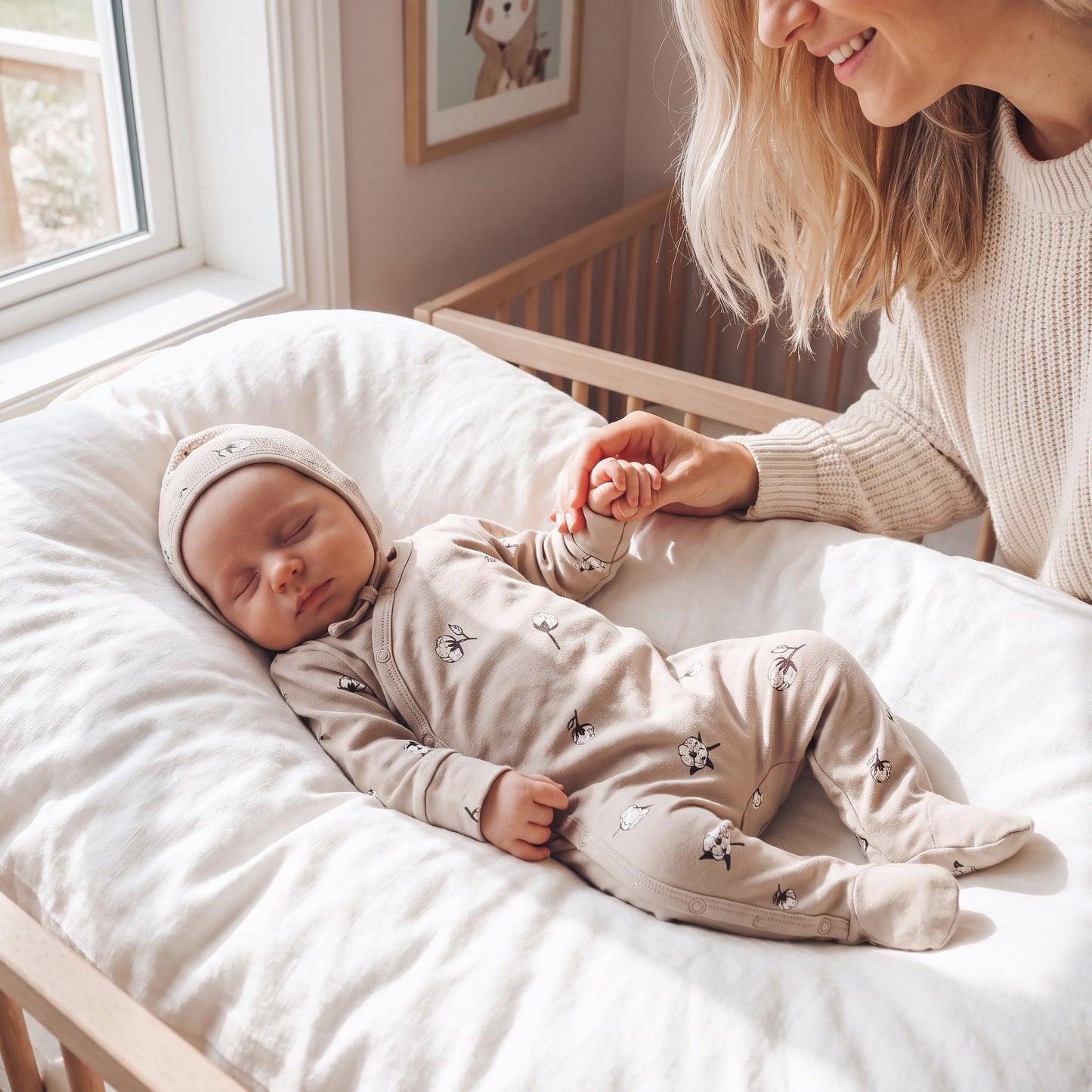 Little Manta Cotton Baby Footed Romper