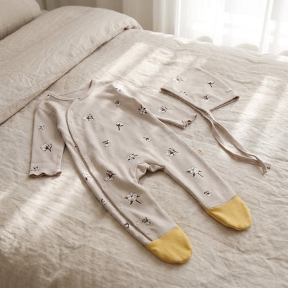 Little Manta Cotton Baby Footed Romper