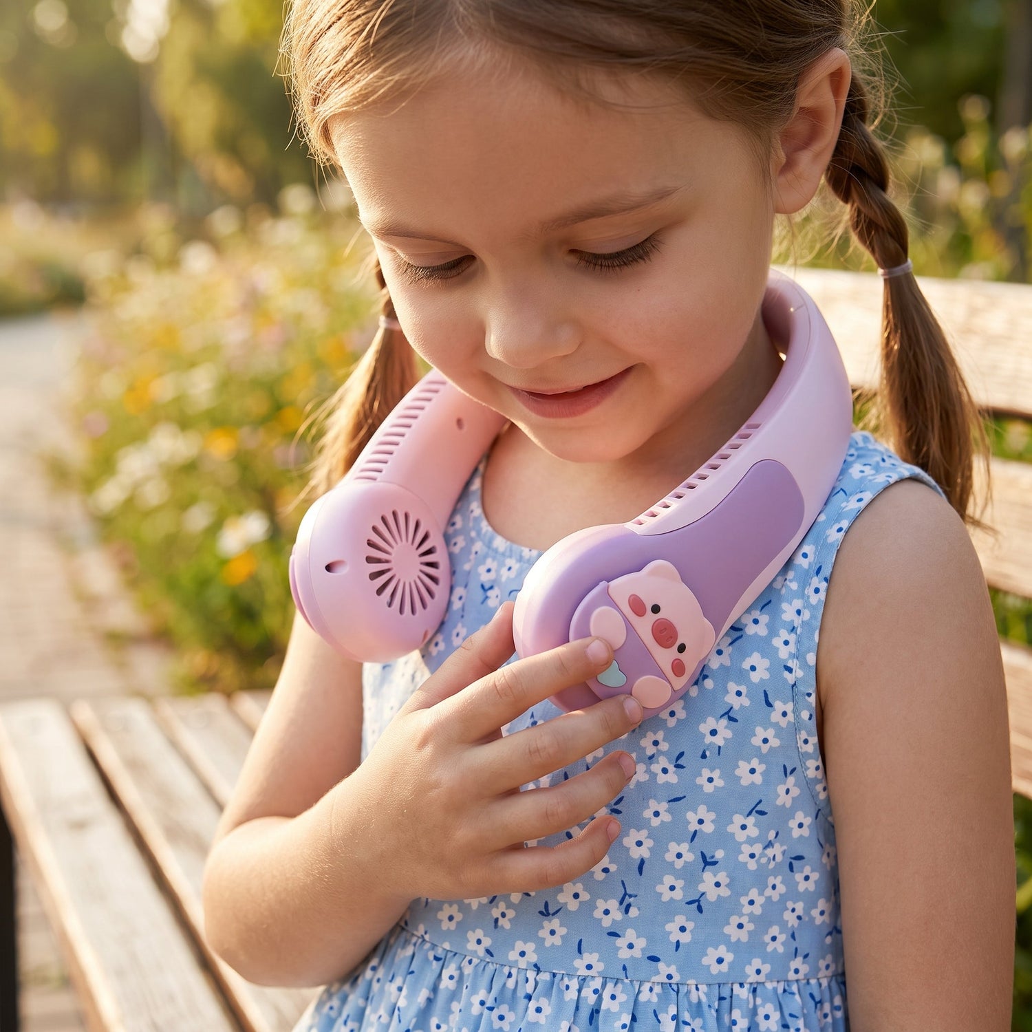 Little Manta Kids Wearable Neck Fan