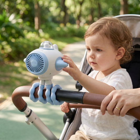 Little Manta Musical Oscillating Stroller Fan