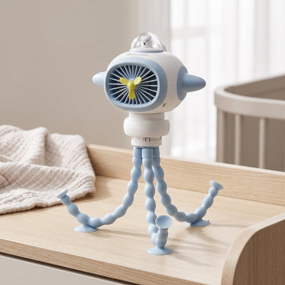 Little Manta Musical Oscillating Stroller Fan