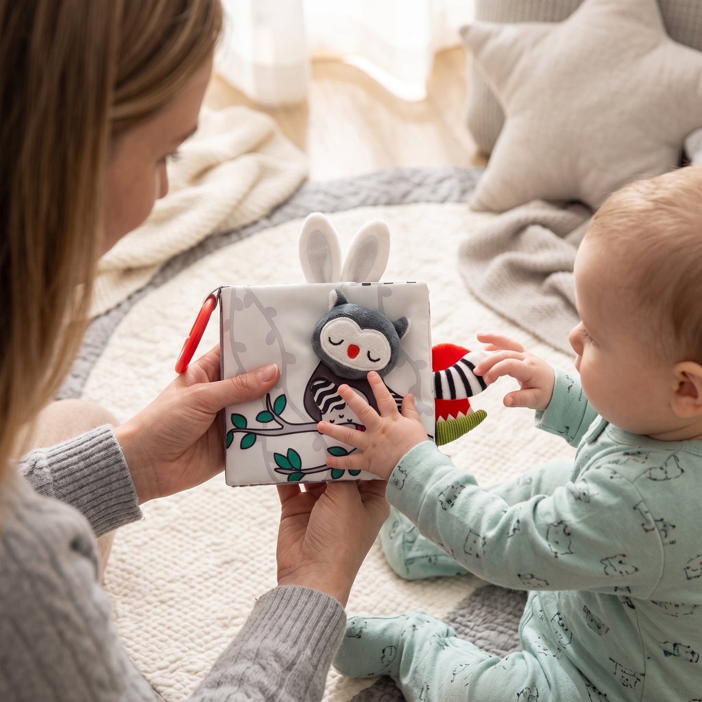 Little Manta Sensory Baby Cloth Book