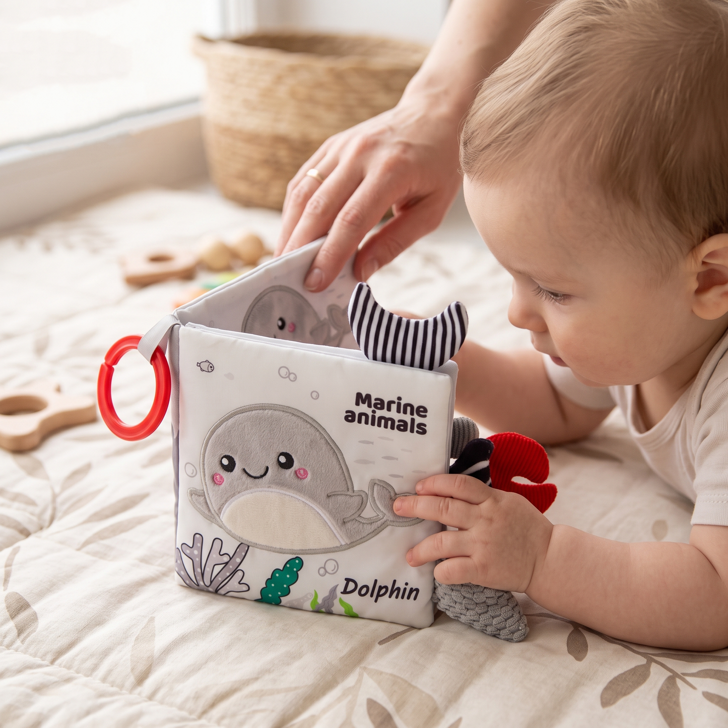 Little Manta Sensory Baby Cloth Book