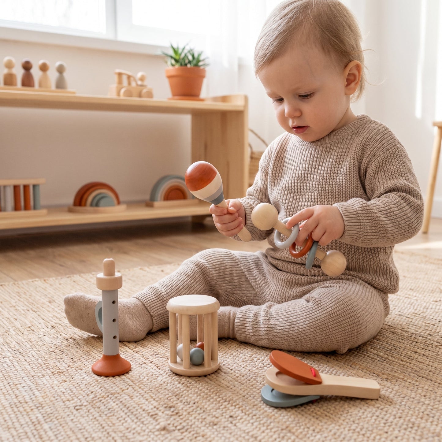 Little Manta Wooden Musical Instrument Set