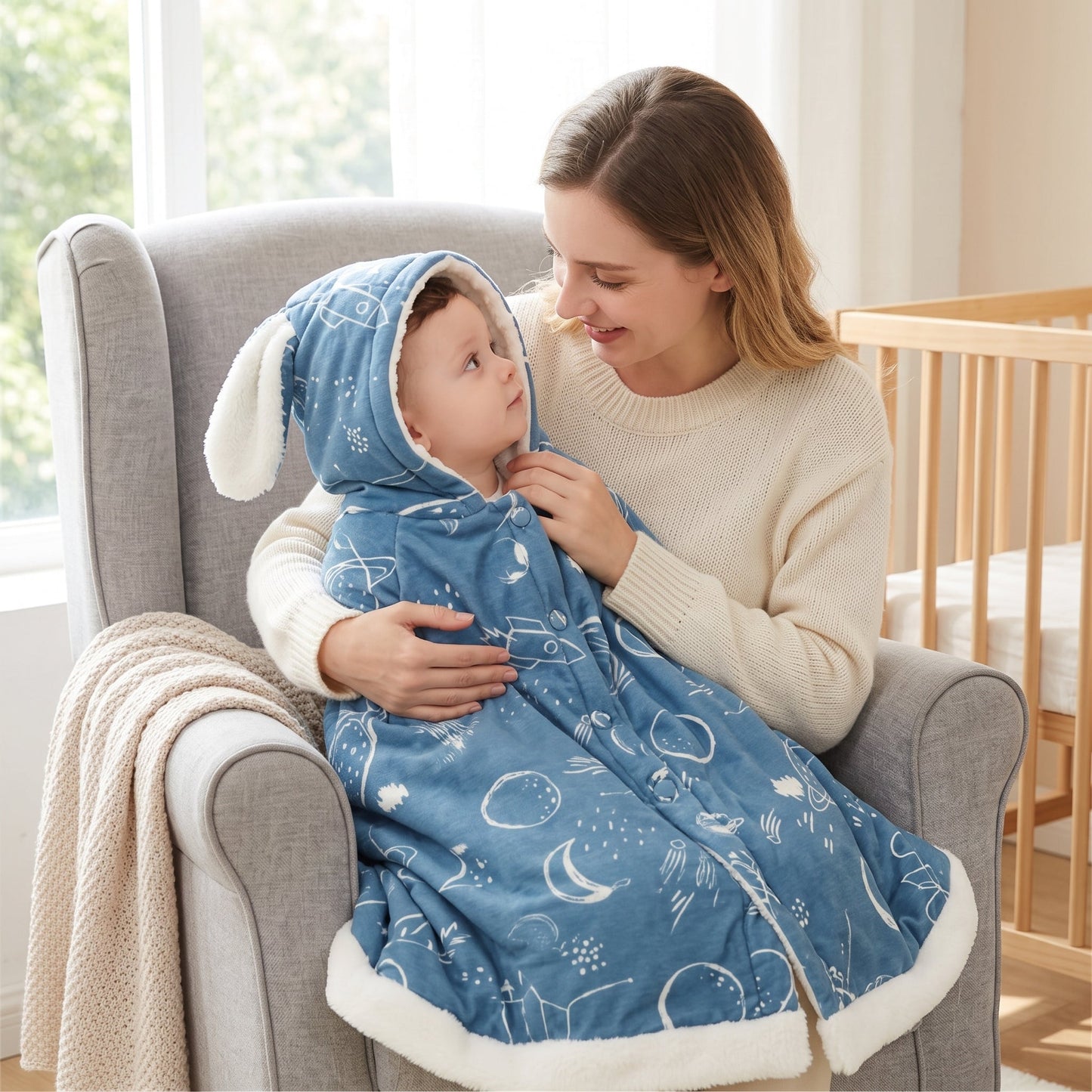 Little Manta Autumn Baby Hooded Cloak