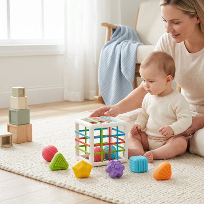 6 Piece Multi Sensory Shape Toy Set