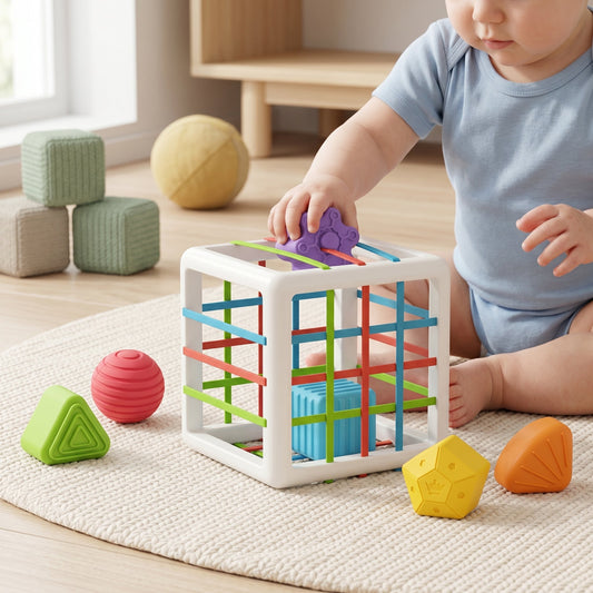 6 Piece Multi Sensory Shape Toy Set