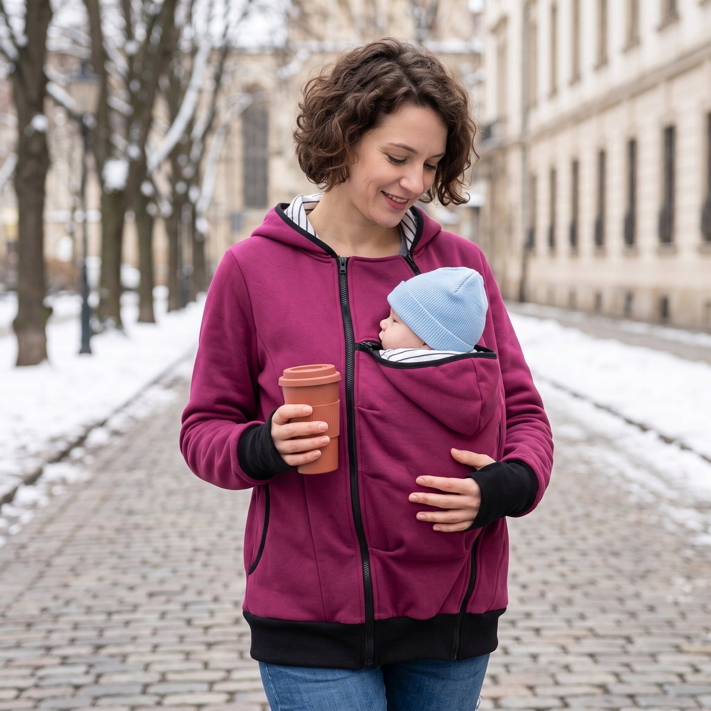 Little Manta Babywearing Kangaroo Hoodie