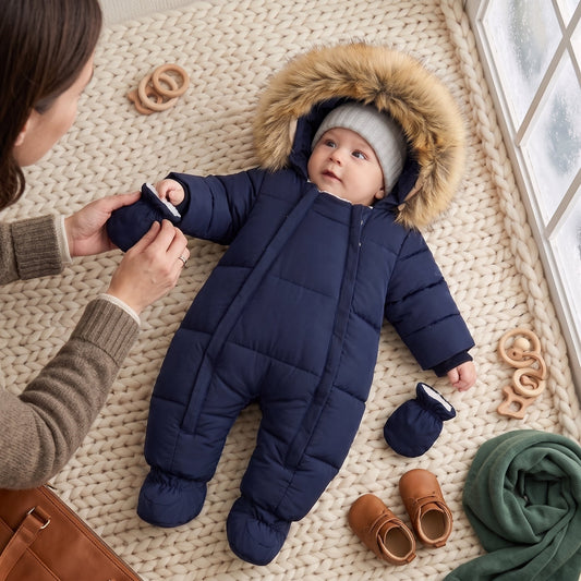 Little Manta Cozy Baby Winter Jumpsuit