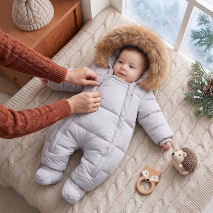 Little Manta Cozy Baby Winter Jumpsuit