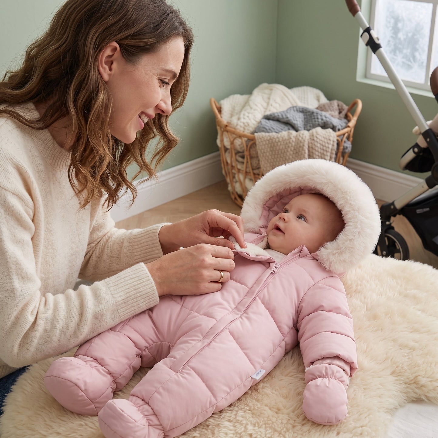 Little Manta Cozy Baby Winter Jumpsuit
