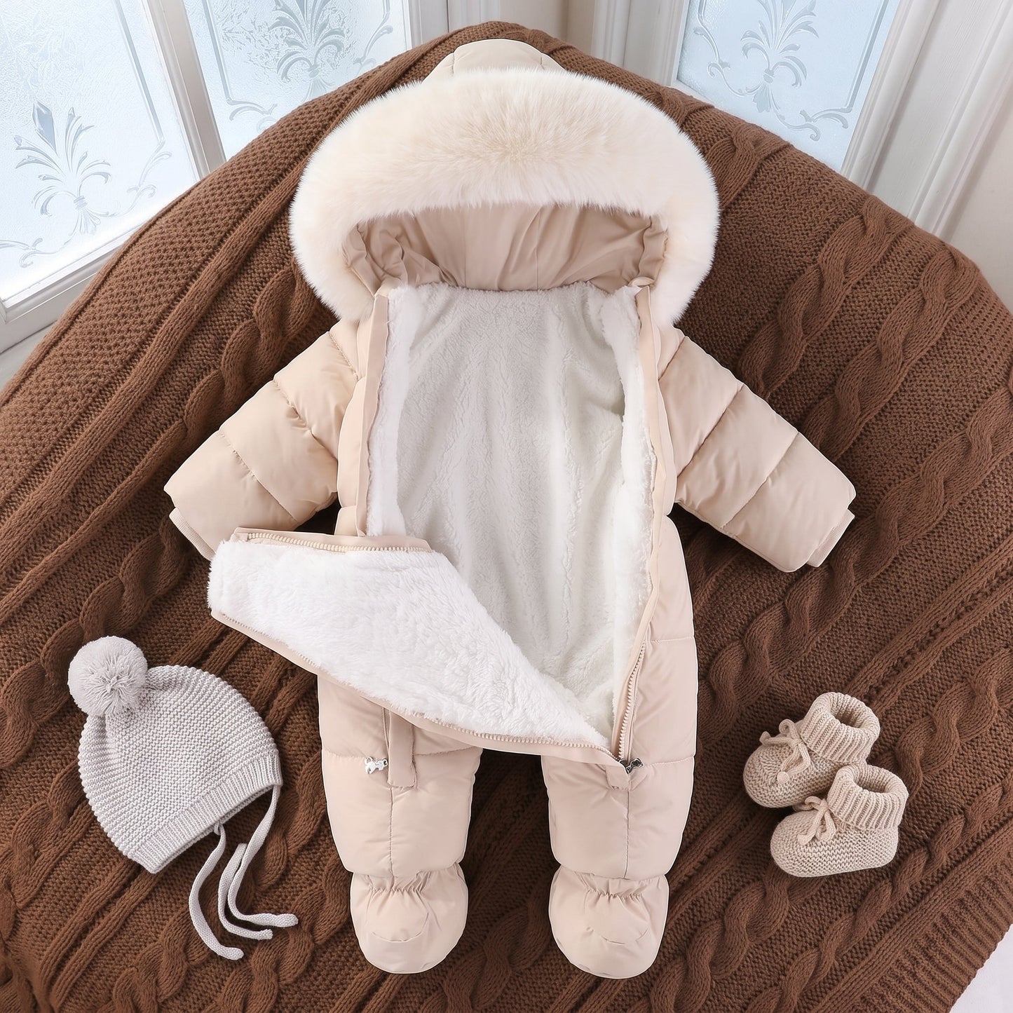 Little Manta Cozy Baby Winter Jumpsuit