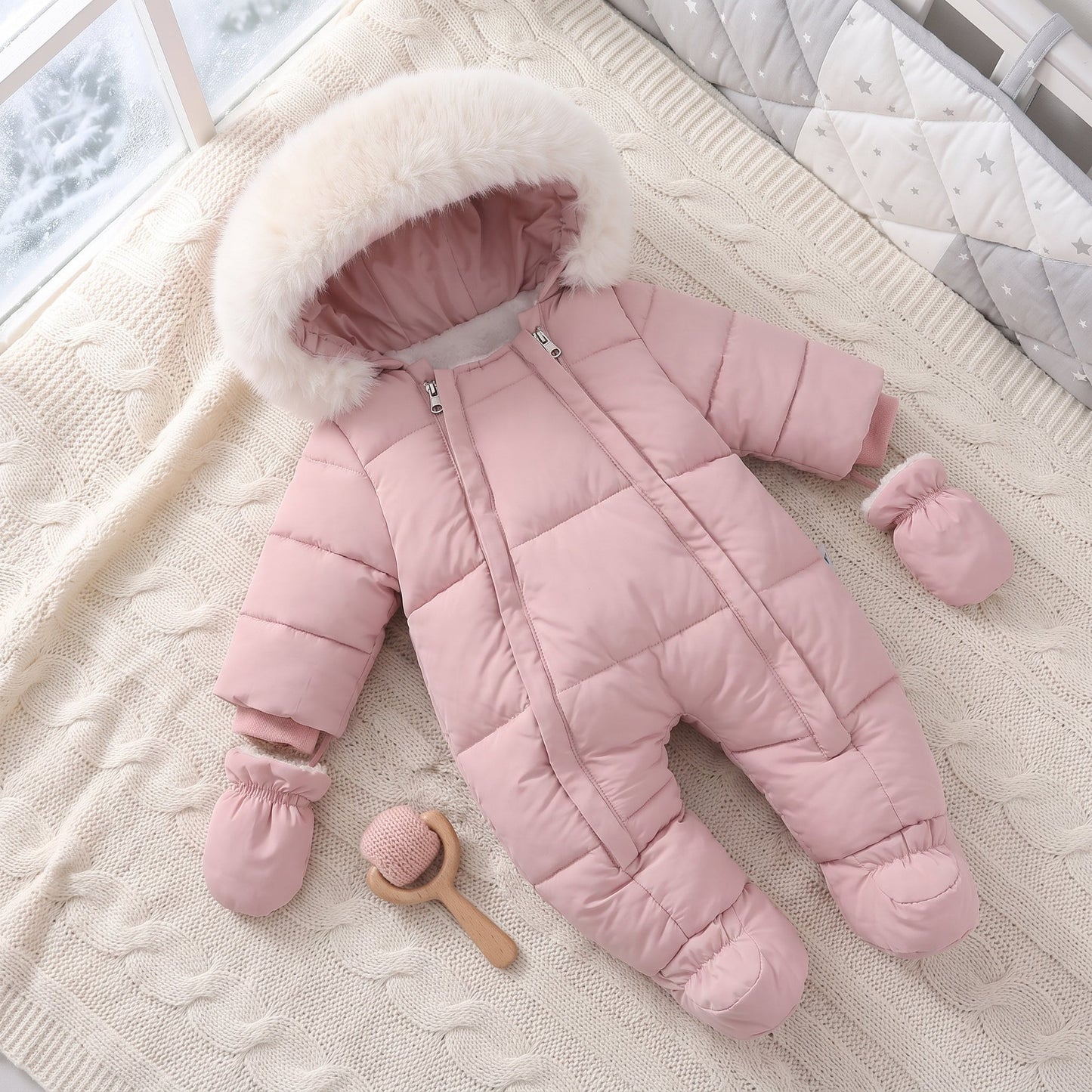 Little Manta Cozy Baby Winter Jumpsuit