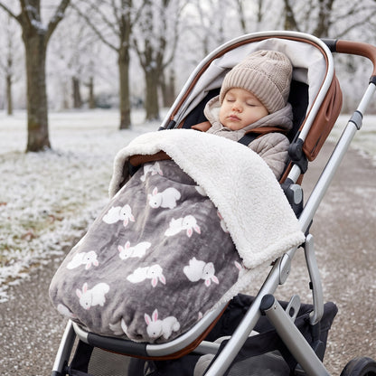Little Manta Flannel Baby Stroller Blanket