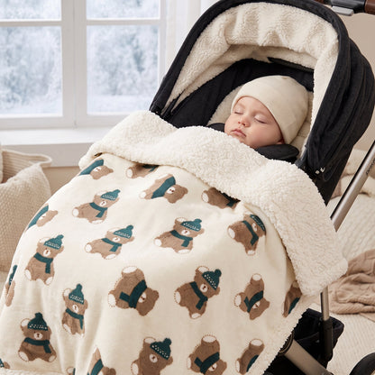 Little Manta Flannel Baby Stroller Blanket