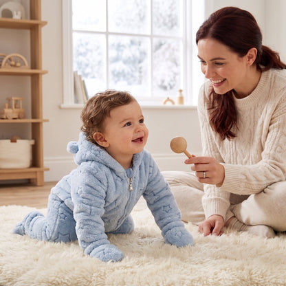 Little Manta Fleece Baby Crawling Romper
