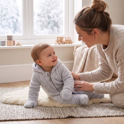 Little Manta Fleece Baby Crawling Romper