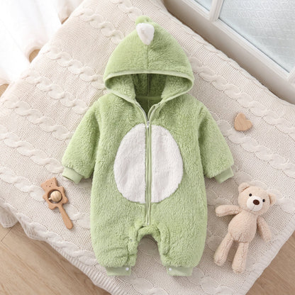 Little Manta Plush Baby Winter Romper