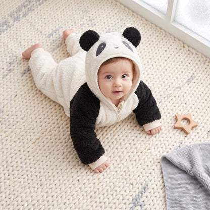 Little Manta Plush Baby Winter Romper