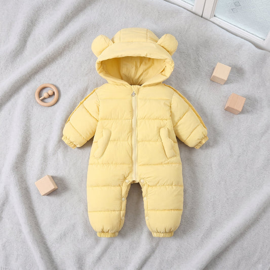 Little Manta Hooded Baby Winter Romper