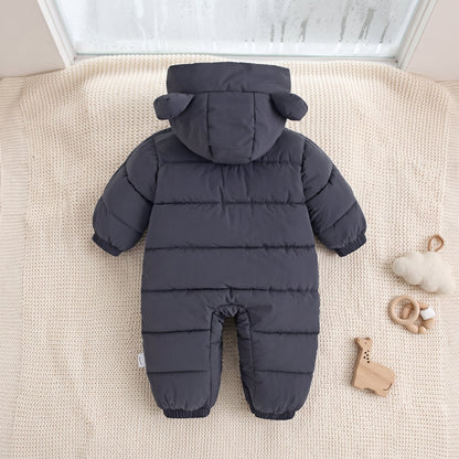 Little Manta Hooded Baby Winter Romper
