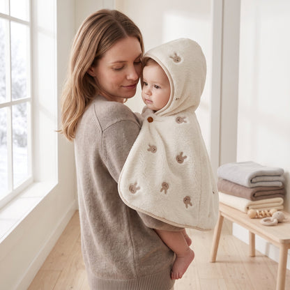 Little Manta Double-Layer Soft Fleece Cape