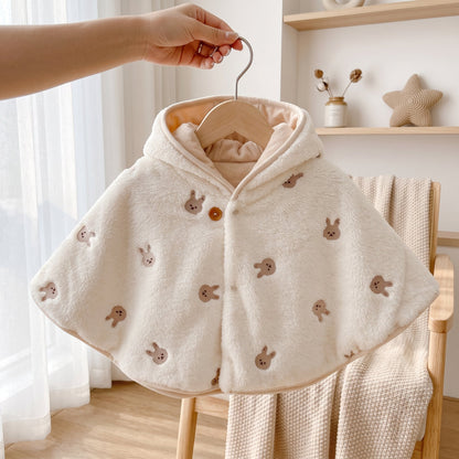 Little Manta Double-Layer Soft Fleece Cape